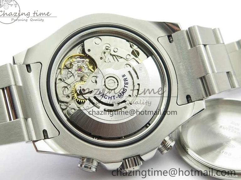 MiroTime 1218 Breathable YachtMaster II 116689 SS JF 1:1 Best Edition White Dial Blue On SS Bracelet A 3578